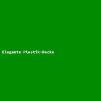 Elegant Plastic Blanket