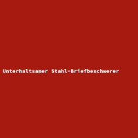 Unterhaltsamer Stahl-Briefbeschwerer