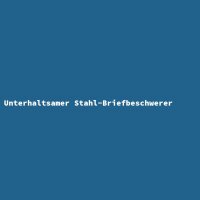 Unterhaltsamer Stahl-Briefbeschwerer