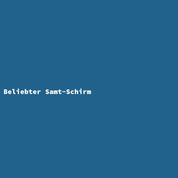 Beliebter Samt-Schirm