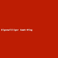 Eigenwilliger Samt-Ring