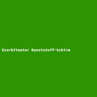 Exorbitanter Kunststoff-Schirm